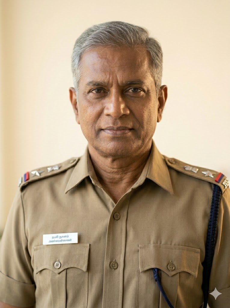 Portrait of police inspector supporting families through cornea donation process